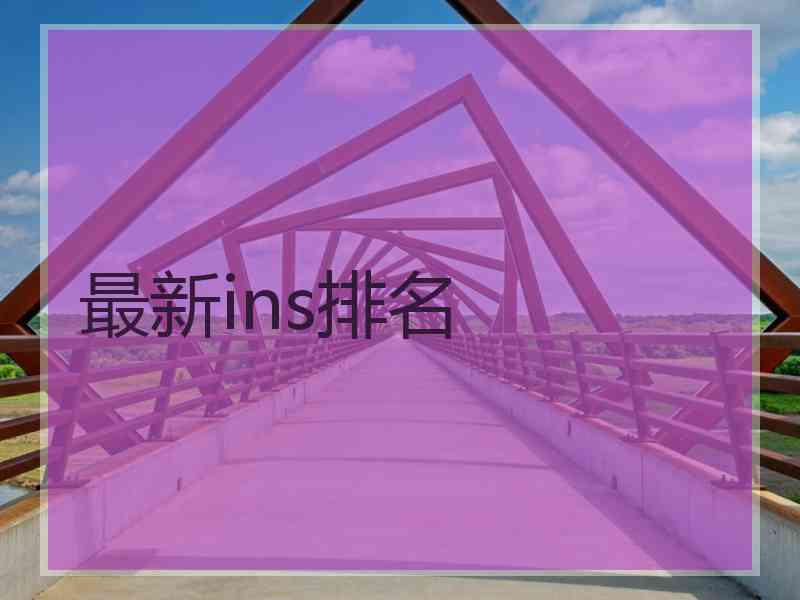 最新ins排名