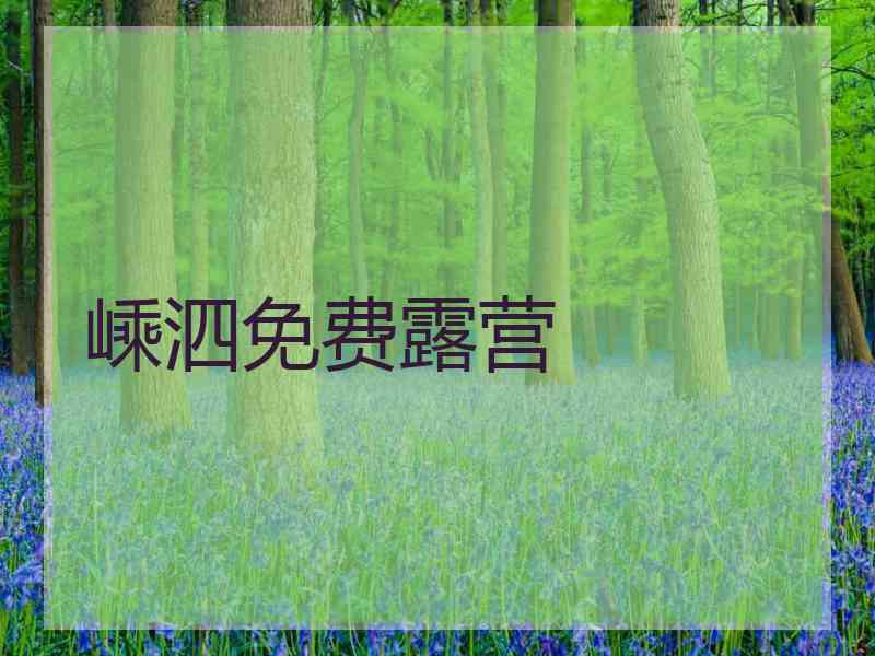 嵊泗免费露营