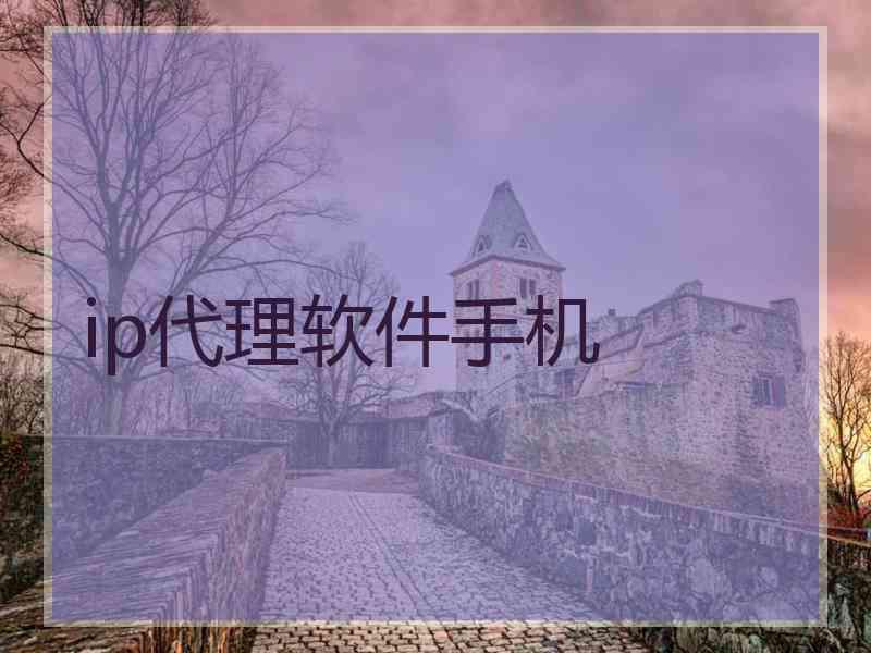 ip代理软件手机