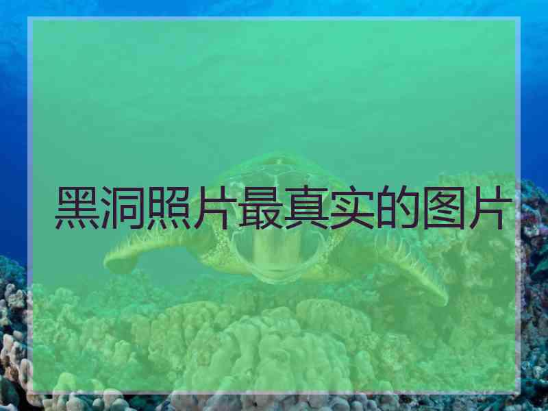 黑洞照片最真实的图片
