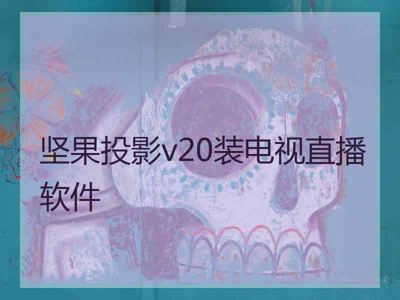 坚果投影v20装电视直播软件