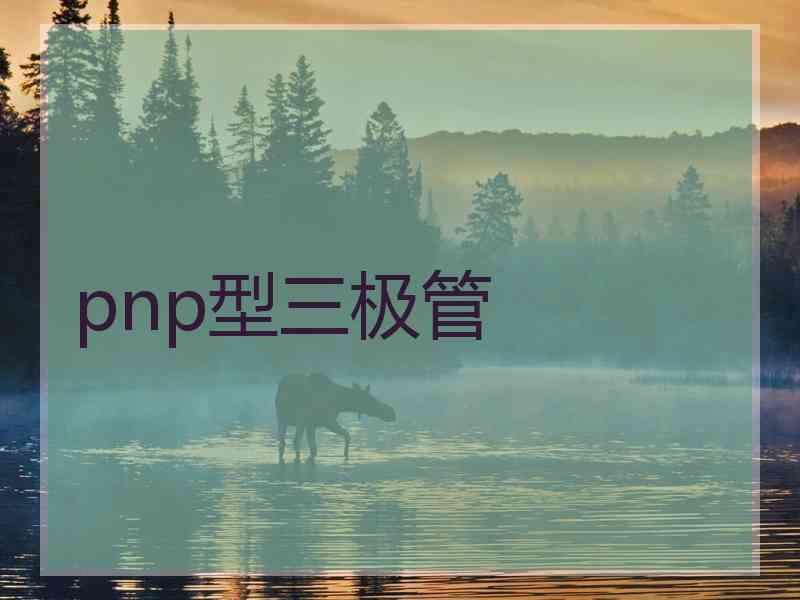 pnp型三极管