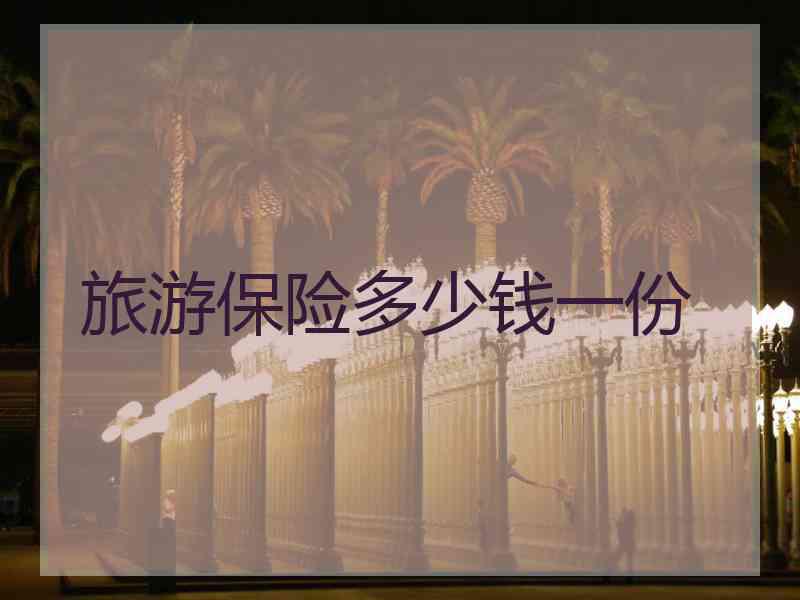 旅游保险多少钱一份