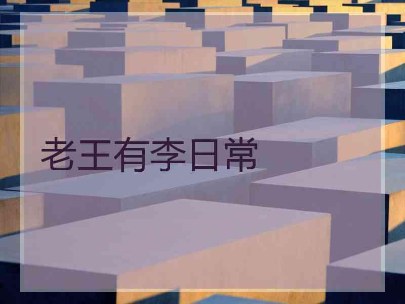 老王有李日常