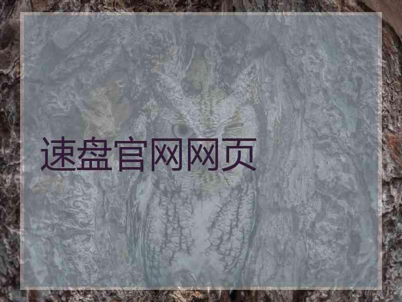 速盘官网网页