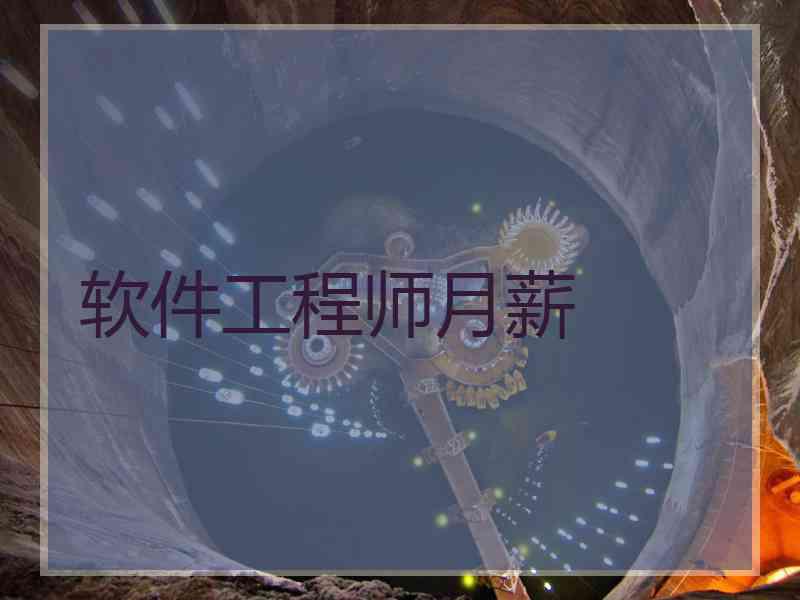 软件工程师月薪