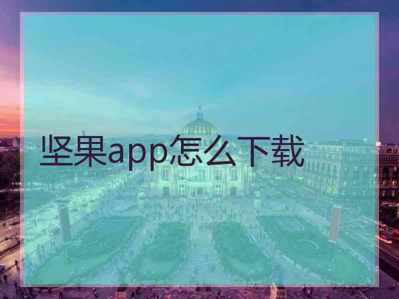 坚果app怎么下载