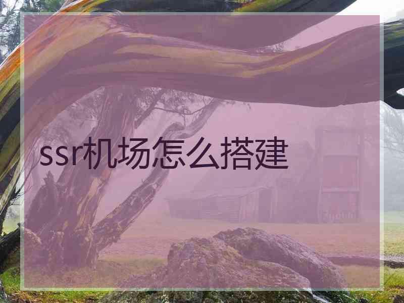ssr机场怎么搭建
