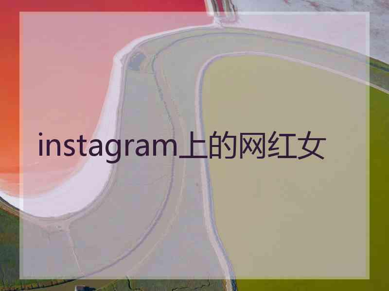 instagram上的网红女