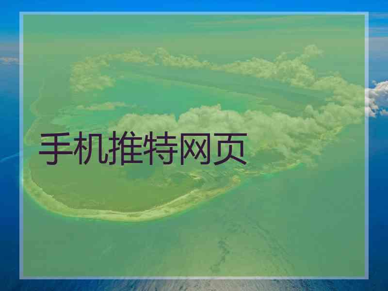手机推特网页