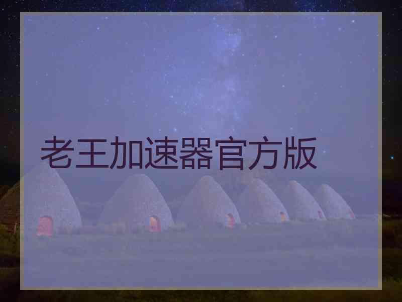 老王加速器官方版