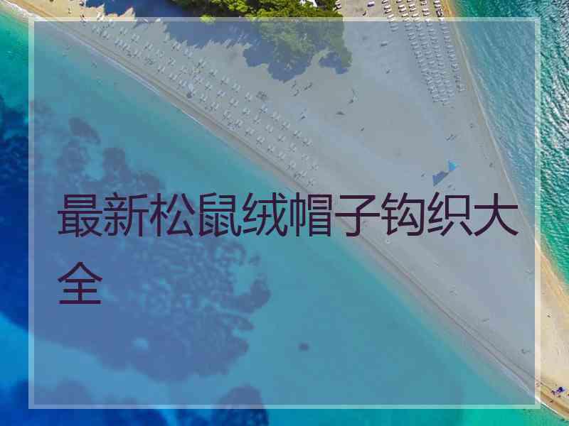最新松鼠绒帽子钩织大全