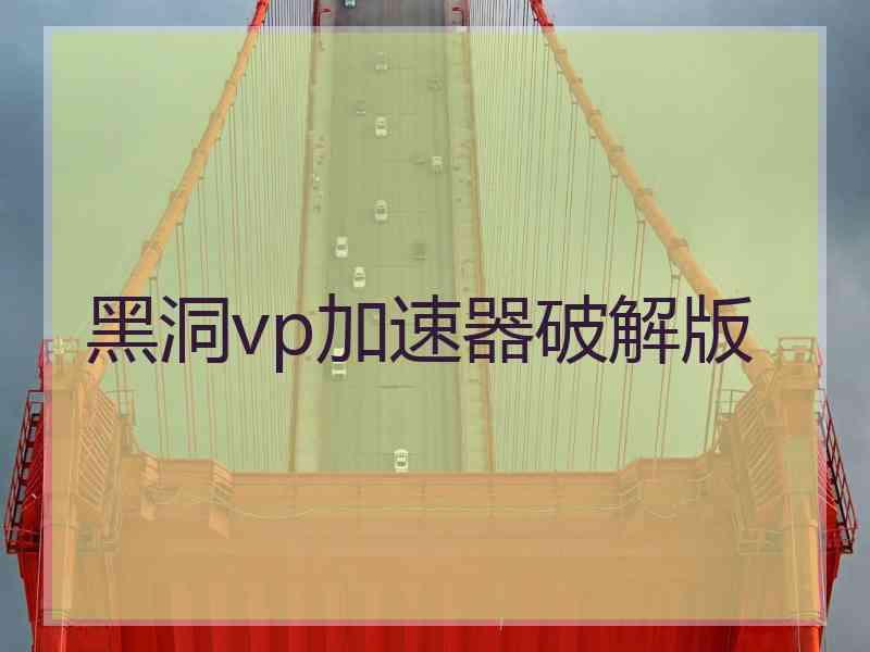 黑洞vp加速器破解版