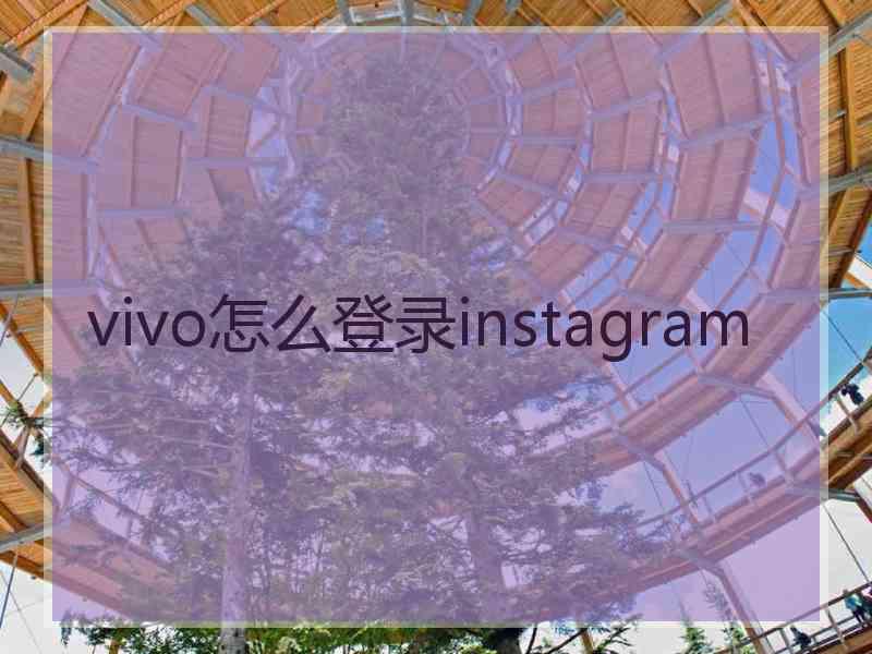 vivo怎么登录instagram
