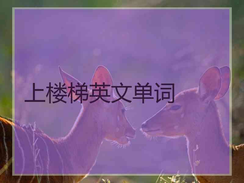 上楼梯英文单词