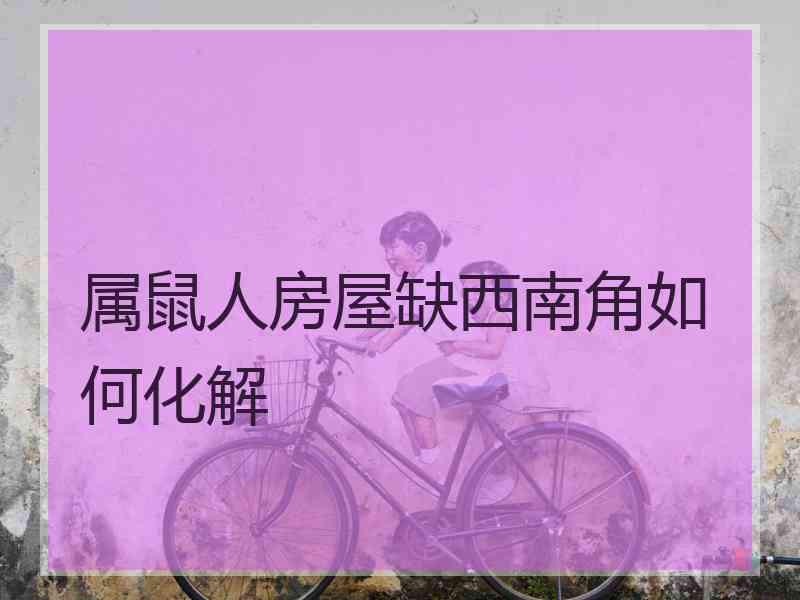 属鼠人房屋缺西南角如何化解