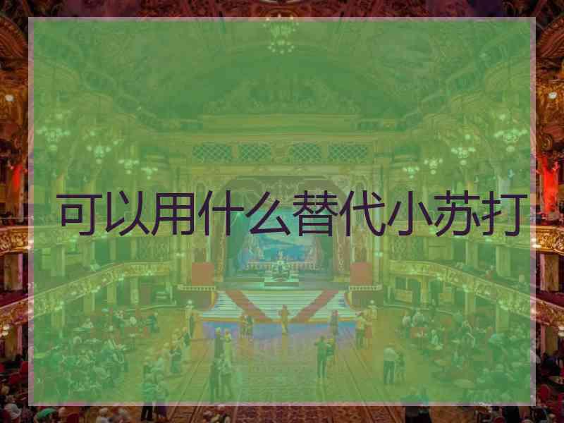 可以用什么替代小苏打