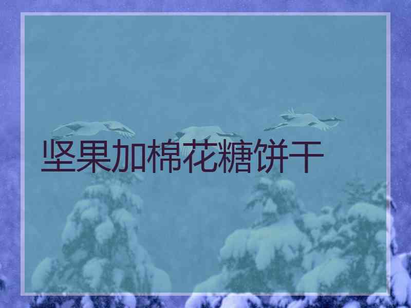 坚果加棉花糖饼干