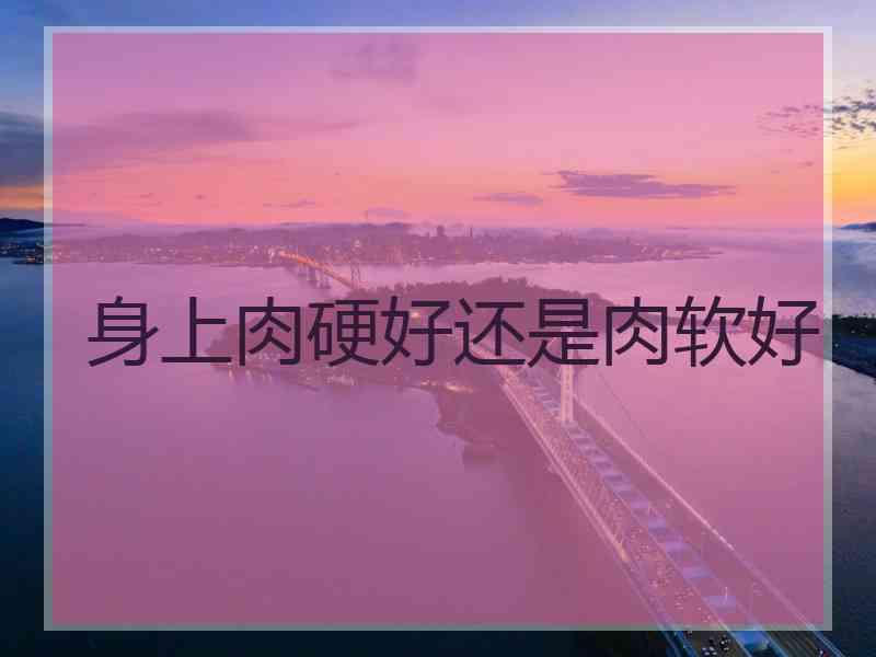 身上肉硬好还是肉软好