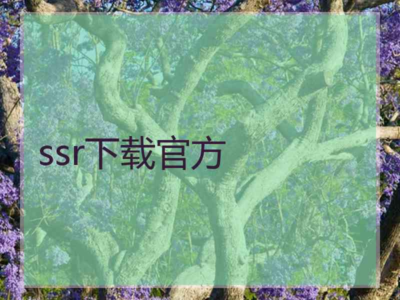 ssr下载官方