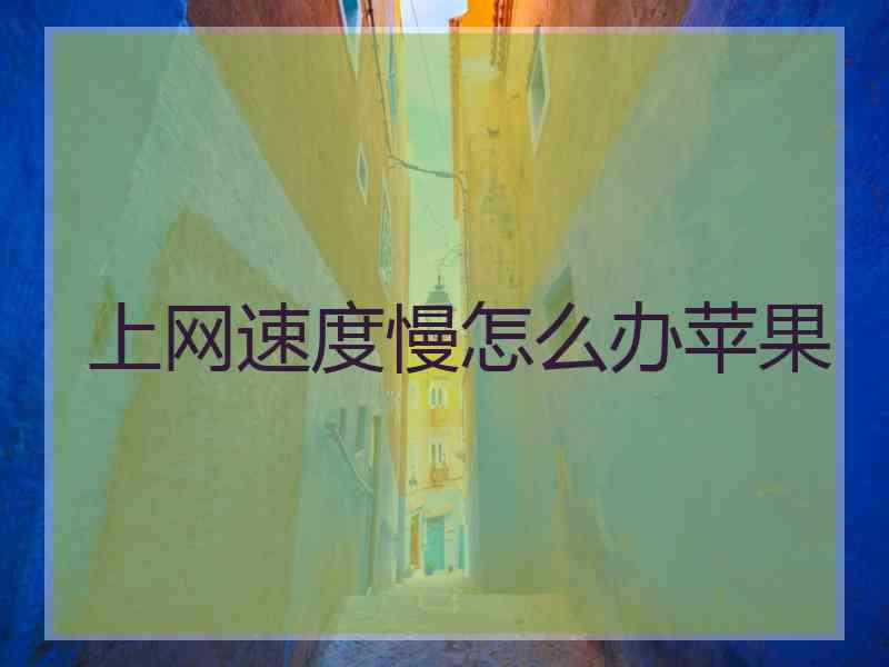 上网速度慢怎么办苹果