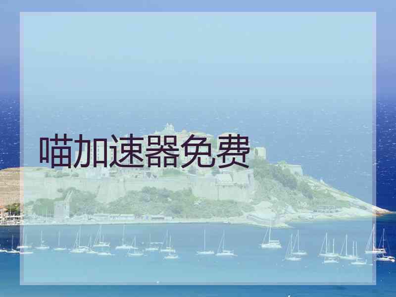 喵加速器免费