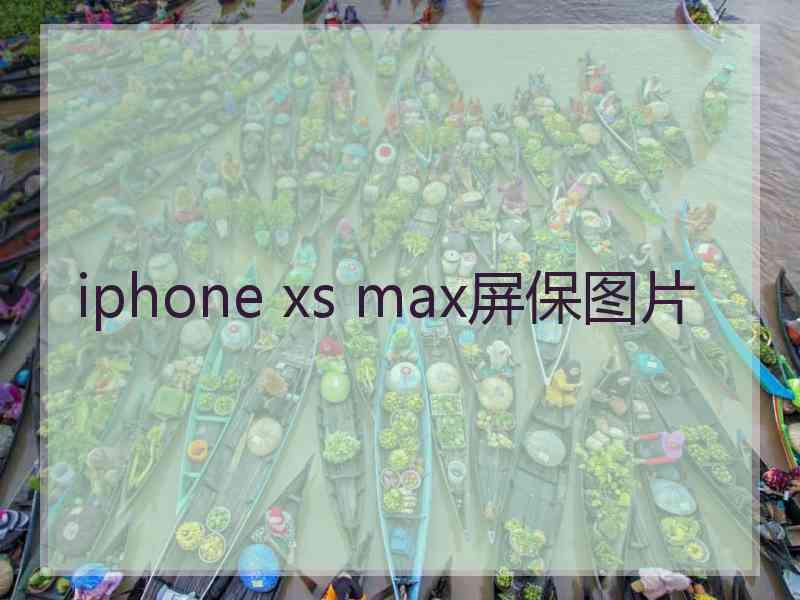 iphone xs max屏保图片