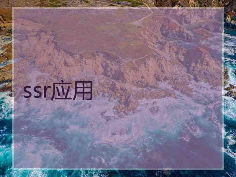 ssr应用