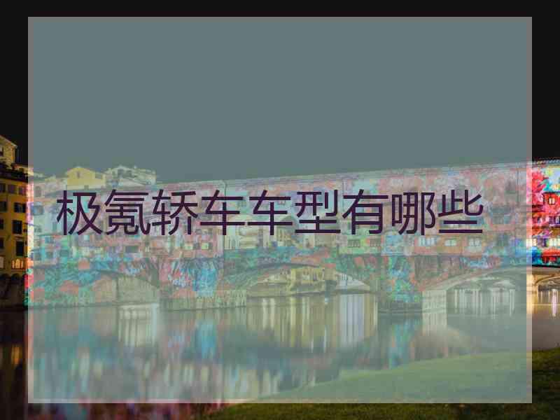 极氪轿车车型有哪些