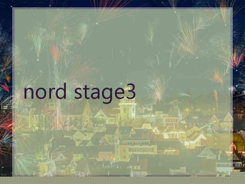 nord stage3