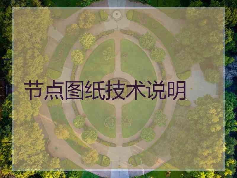 节点图纸技术说明