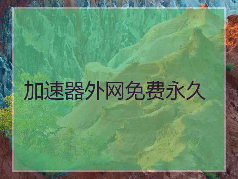 加速器外网免费永久