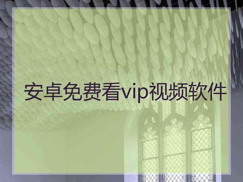 安卓免费看vip视频软件