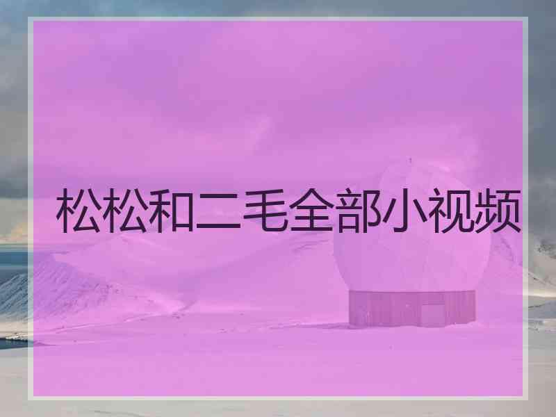 松松和二毛全部小视频