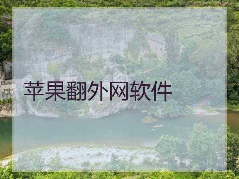 苹果翻外网软件