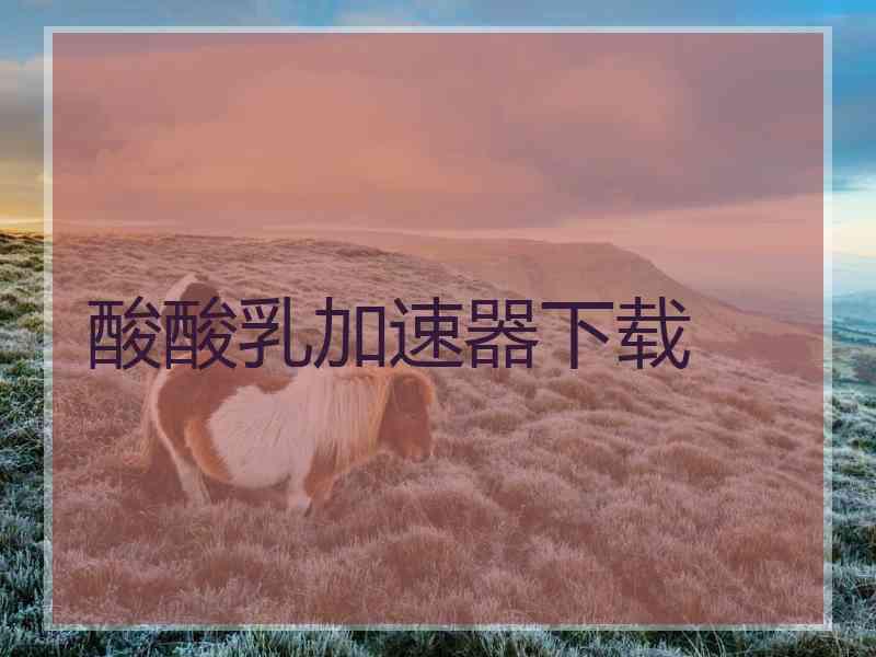 酸酸乳加速器下载