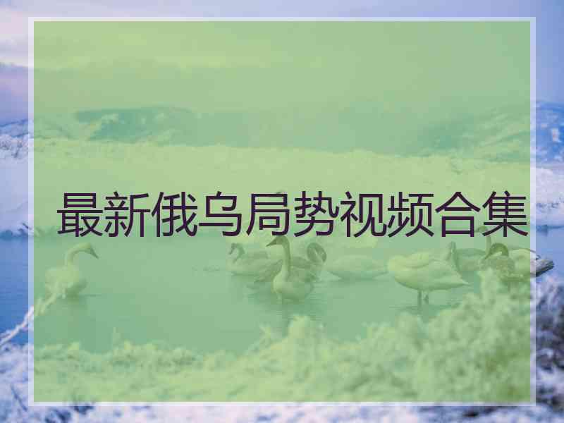 最新俄乌局势视频合集