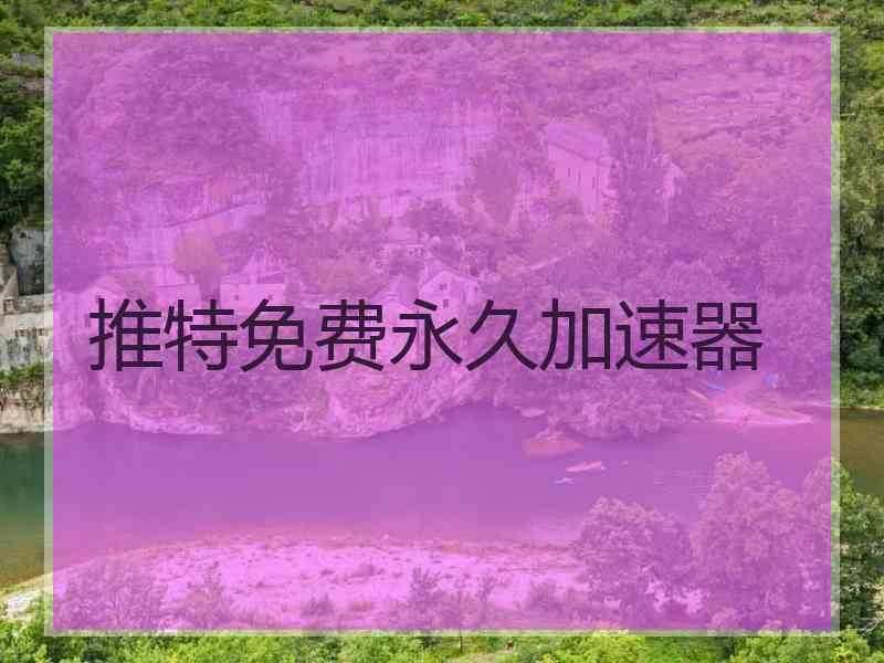 推特免费永久加速器