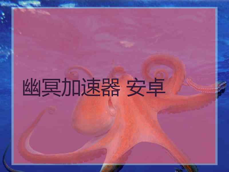 幽冥加速器 安卓