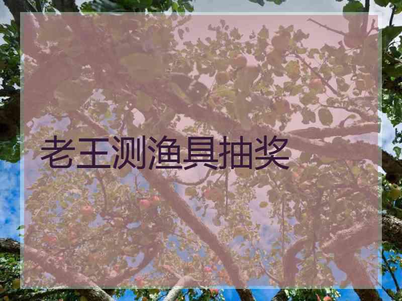 老王测渔具抽奖
