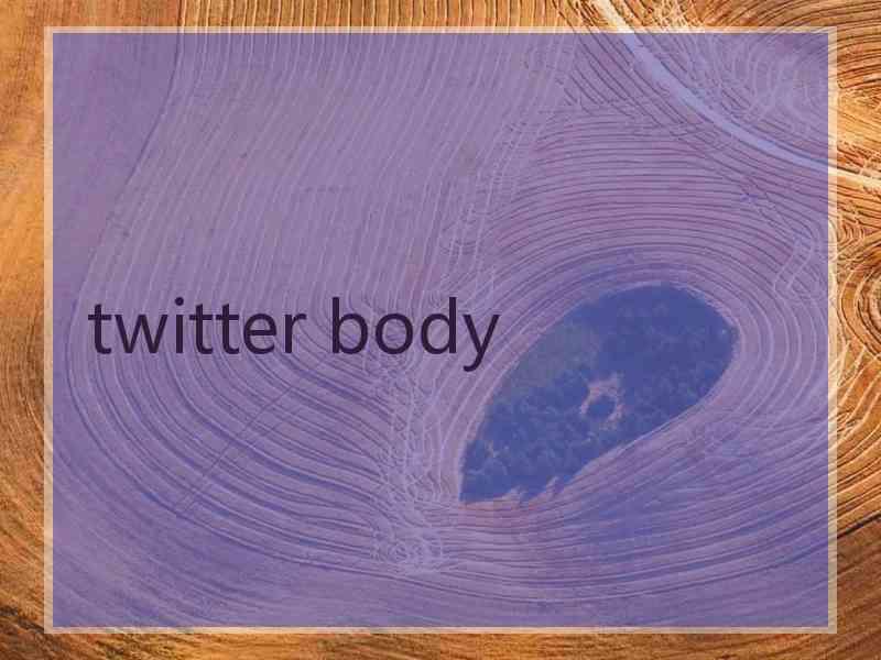 twitter body