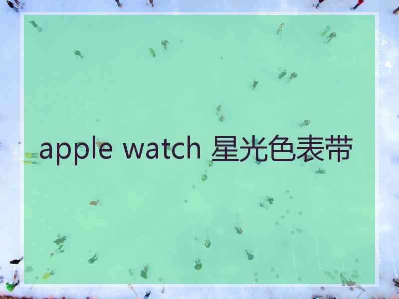 apple watch 星光色表带