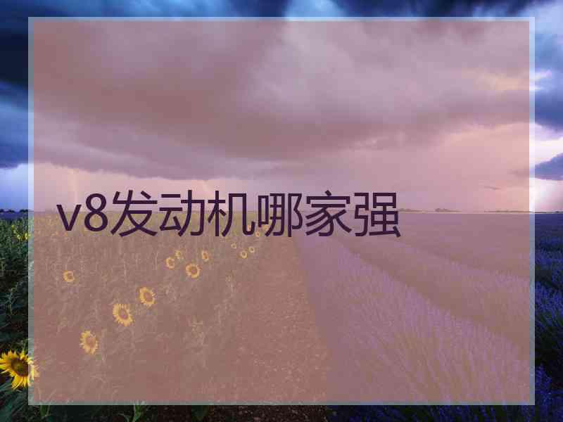 v8发动机哪家强