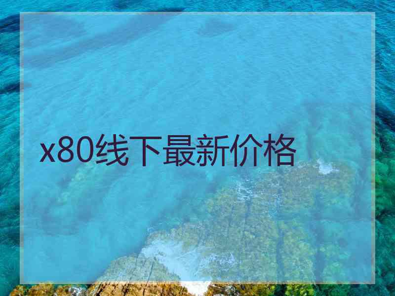 x80线下最新价格