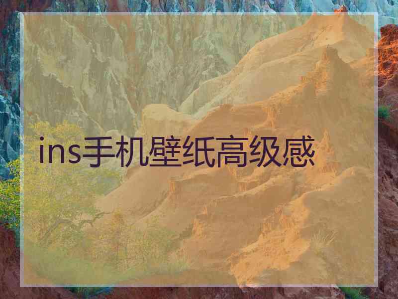 ins手机壁纸高级感