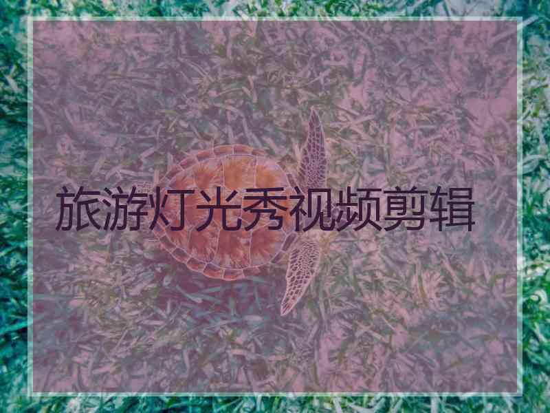 旅游灯光秀视频剪辑