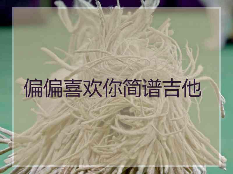 偏偏喜欢你简谱吉他