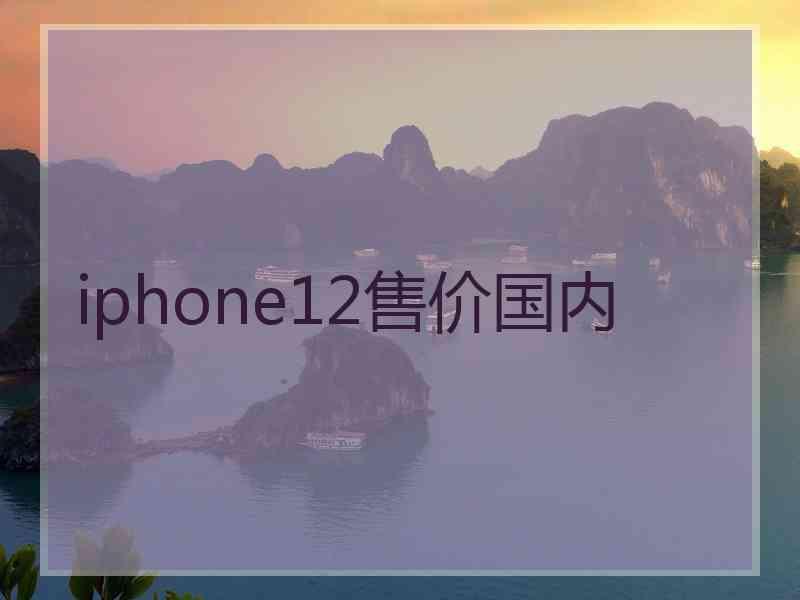 iphone12售价国内
