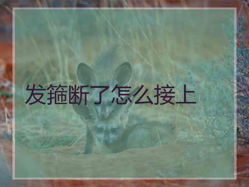 发箍断了怎么接上