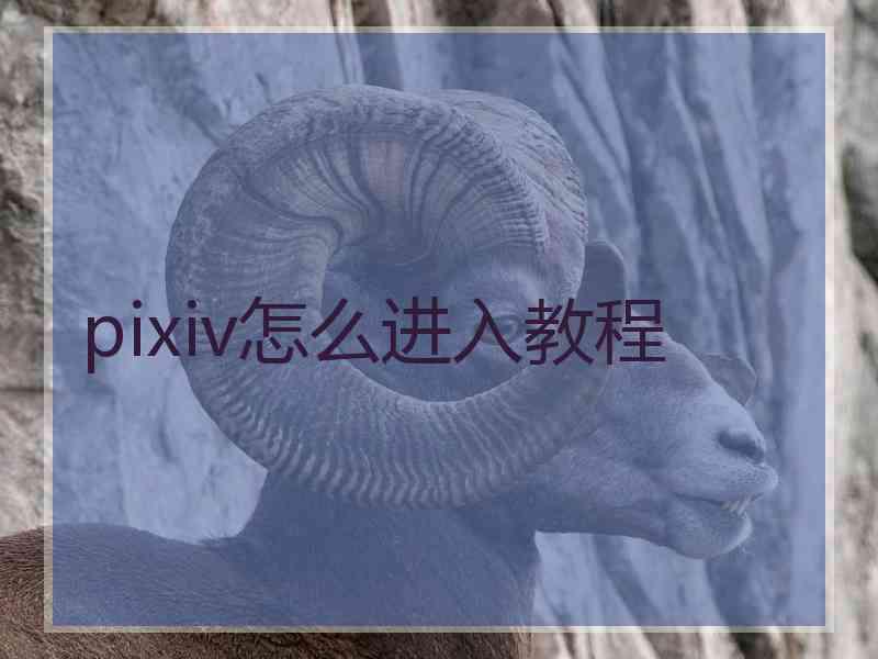 pixiv怎么进入教程